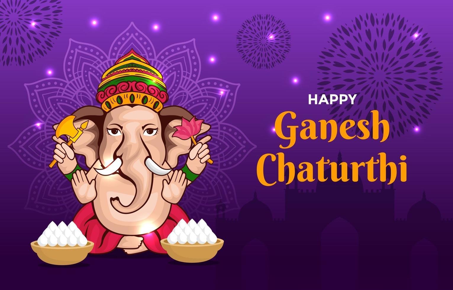 Ganesh Chaturthi Background vector