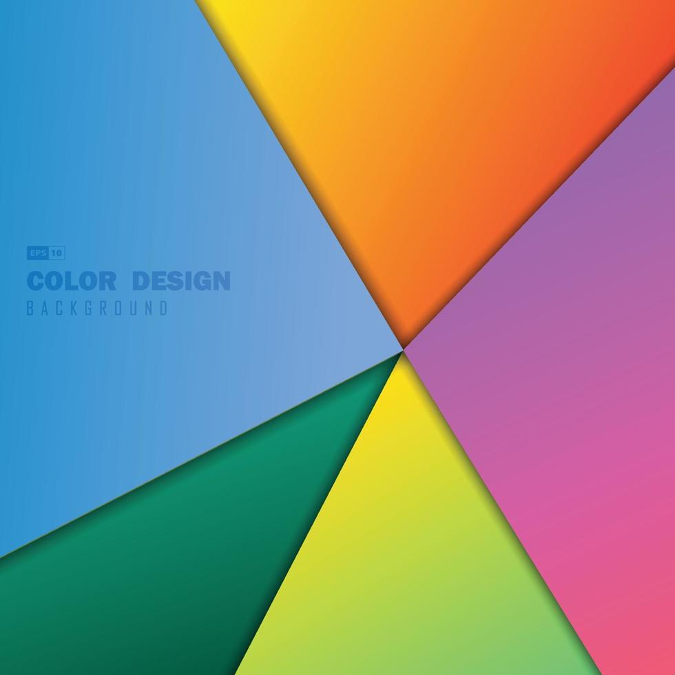 Abstract vivid gradient color design of minimal cover artwork. vector
