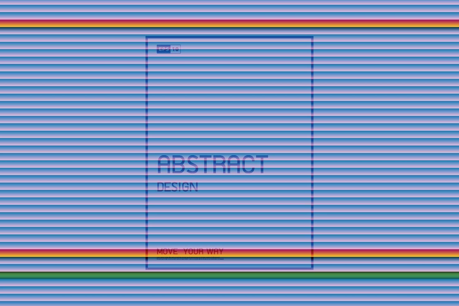 patrón de línea de color degradado abstracto de ilustraciones de diseño de tecnología de portada. vector