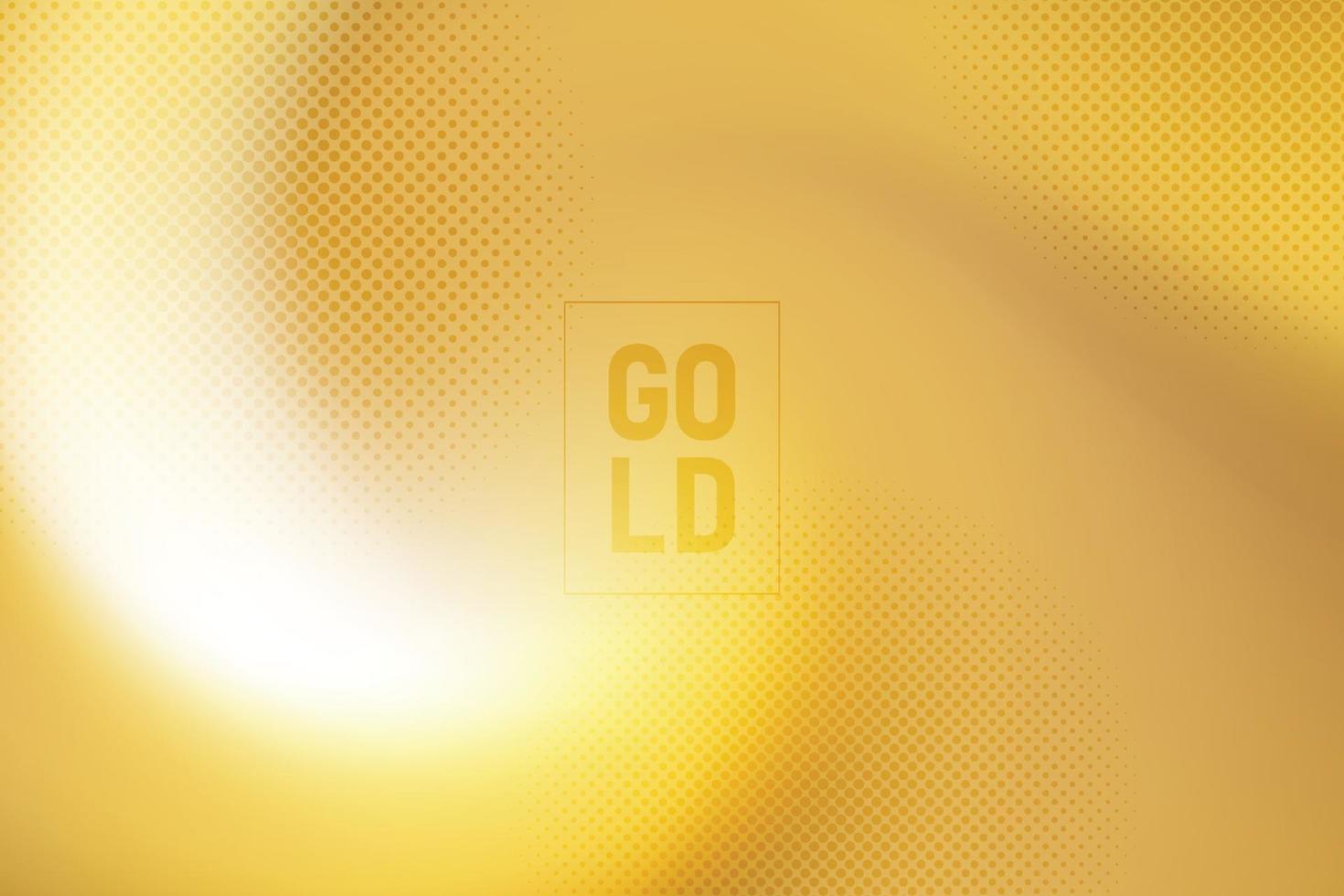 Abstract gold swirl color design of luxury design with halftone. vector