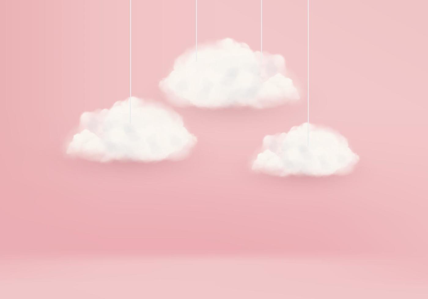 Business idea concept of 3D render in one direction clouds background vector