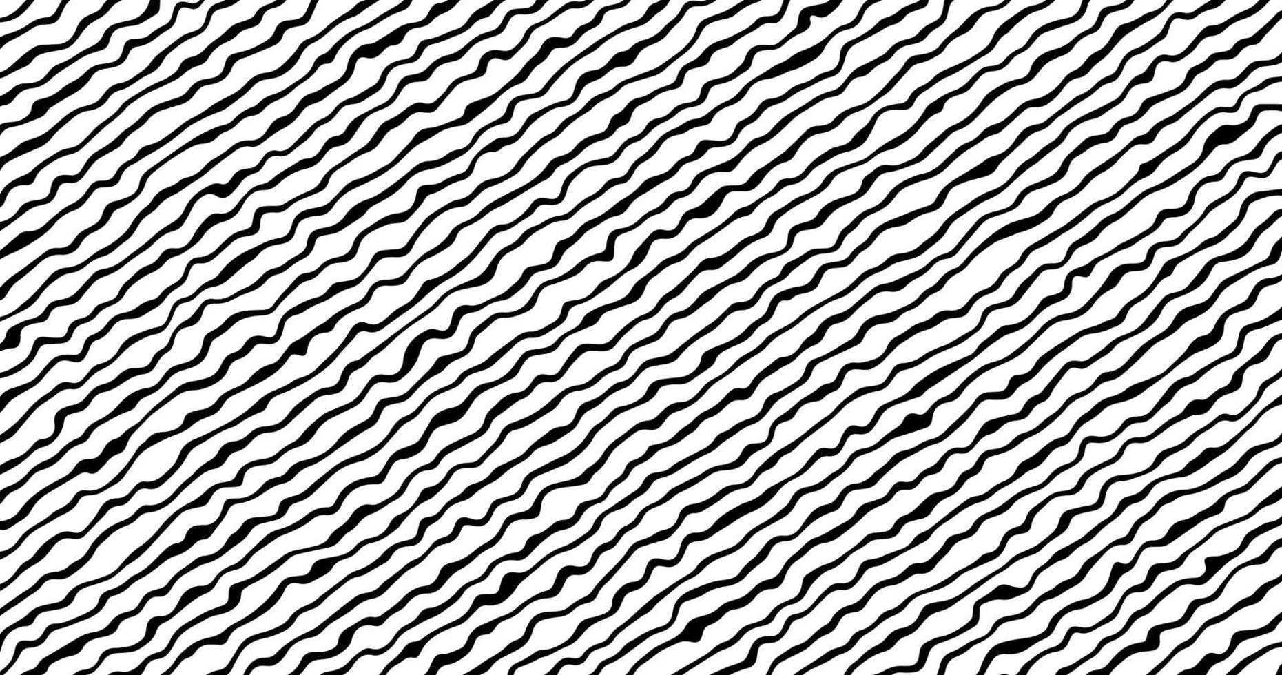 Black distorted ink stripes minimal background vector