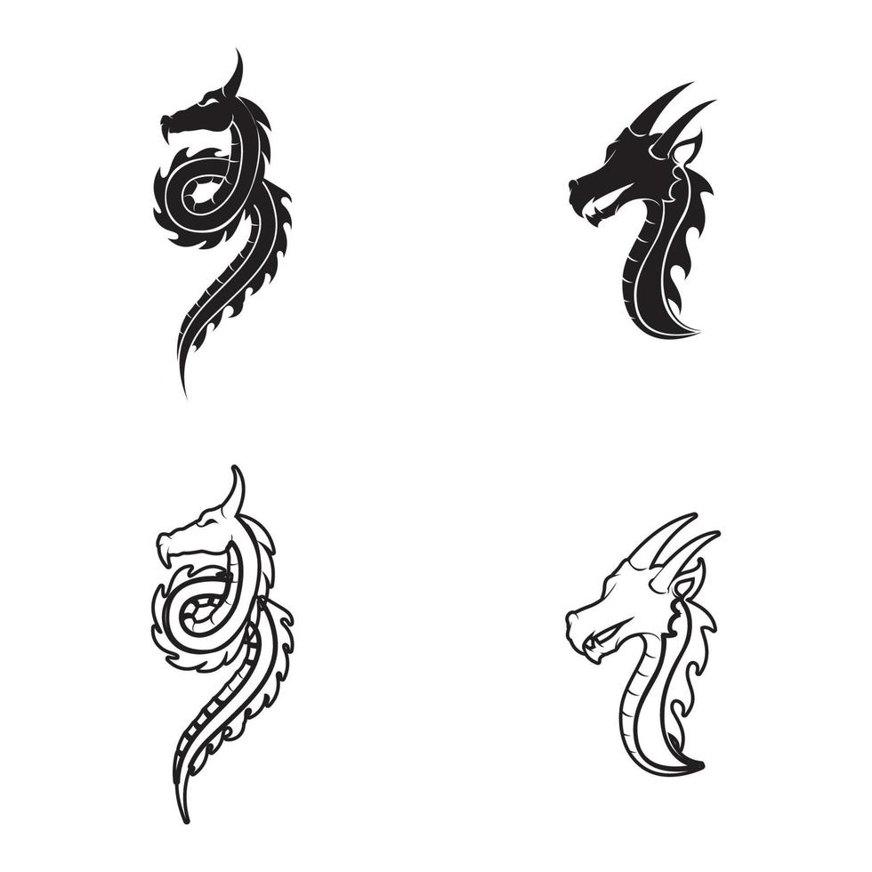 Dragon Line Art Vector Art, Icons, and Graphics for Free Download