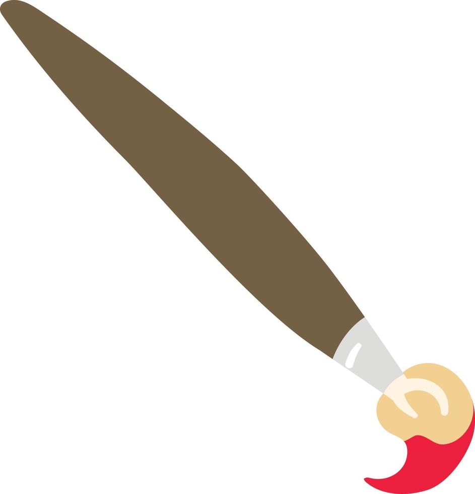 Artist Paint Brush Vector Isolated. Tools used by Artist