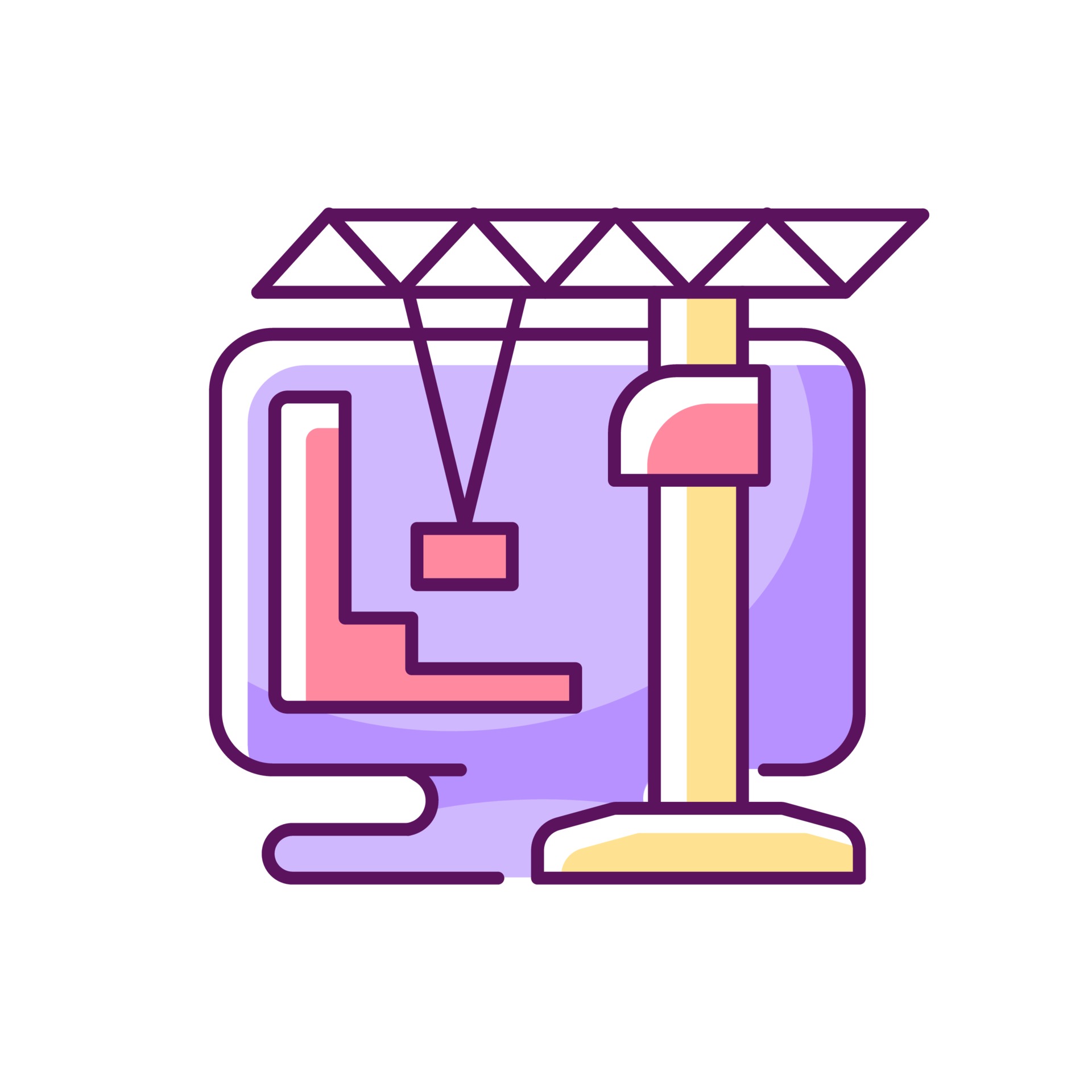 Construction and management simulation game RGB color icon 3022069