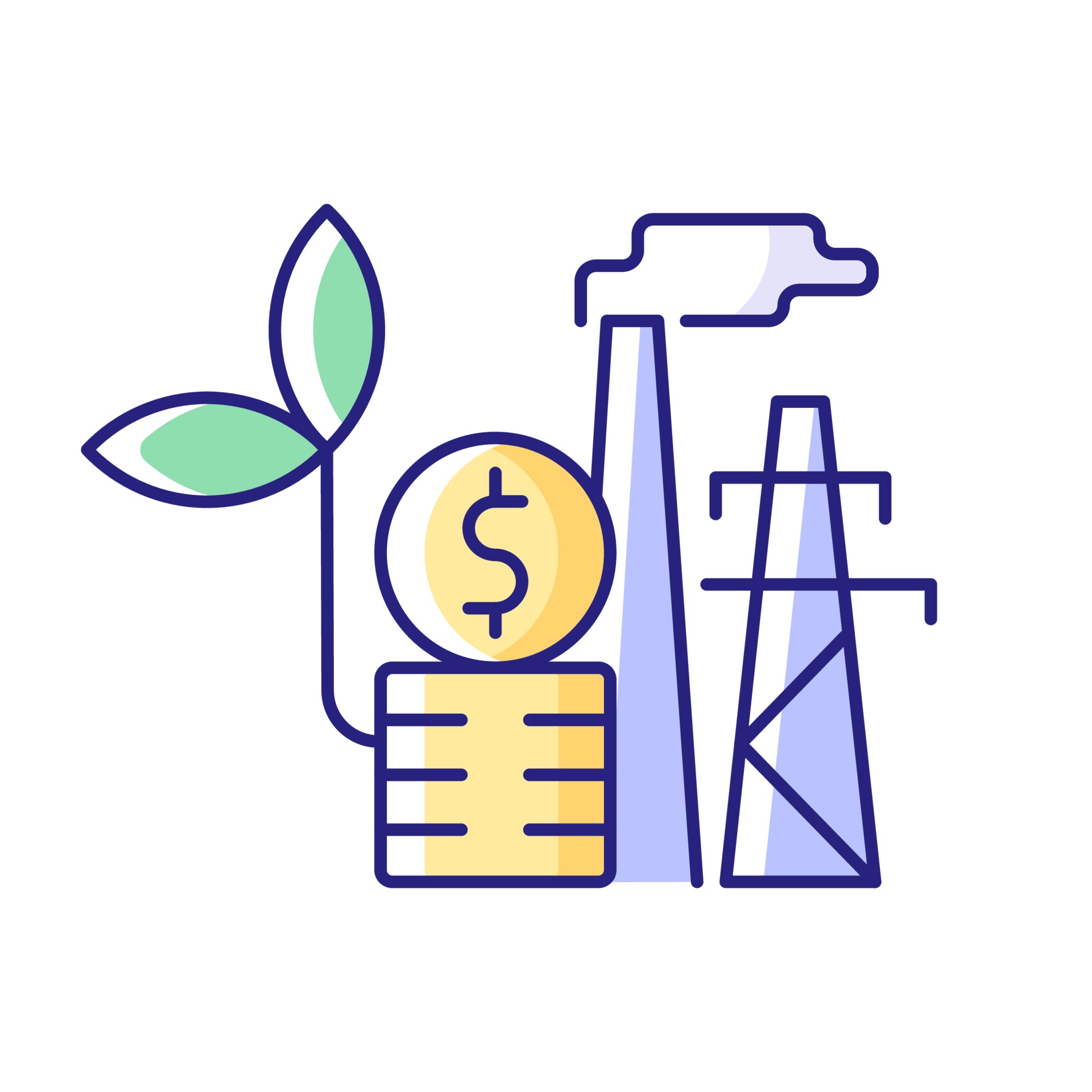 Environmental tax RGB color icon 3022345 Vector Art at Vecteezy