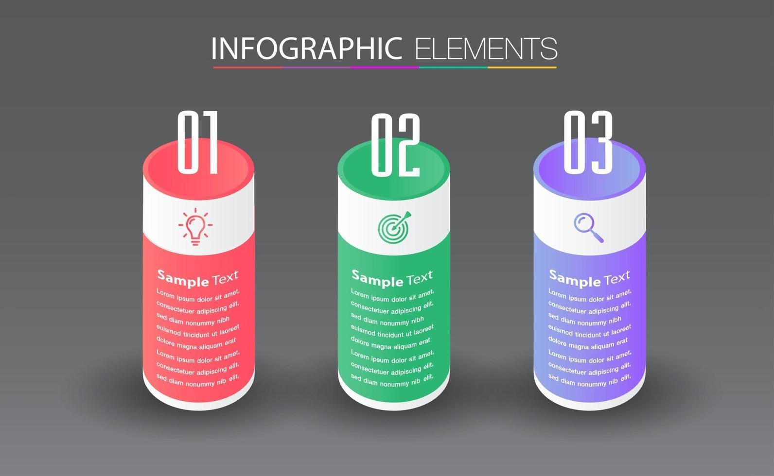 modern text box template, infographics banner vector