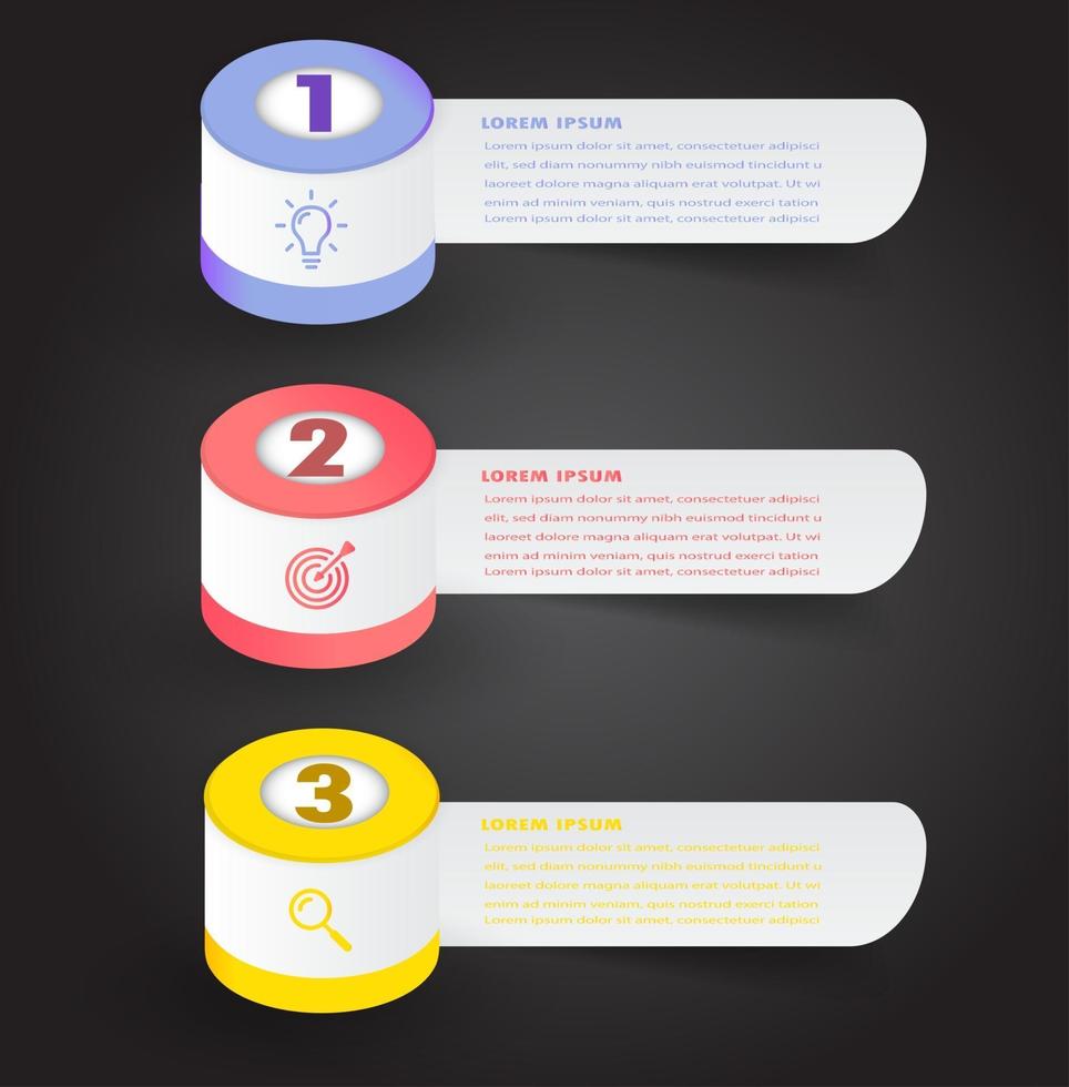 modern text box template, infographics banner vector