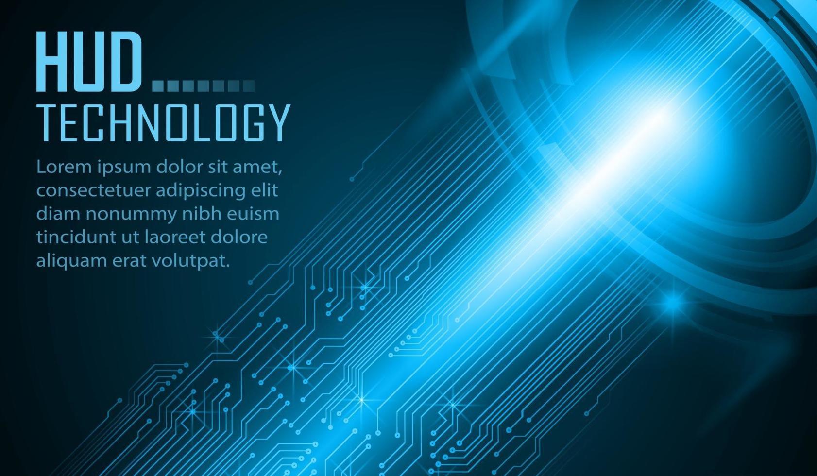 text cyber circuit future technology concept background vector