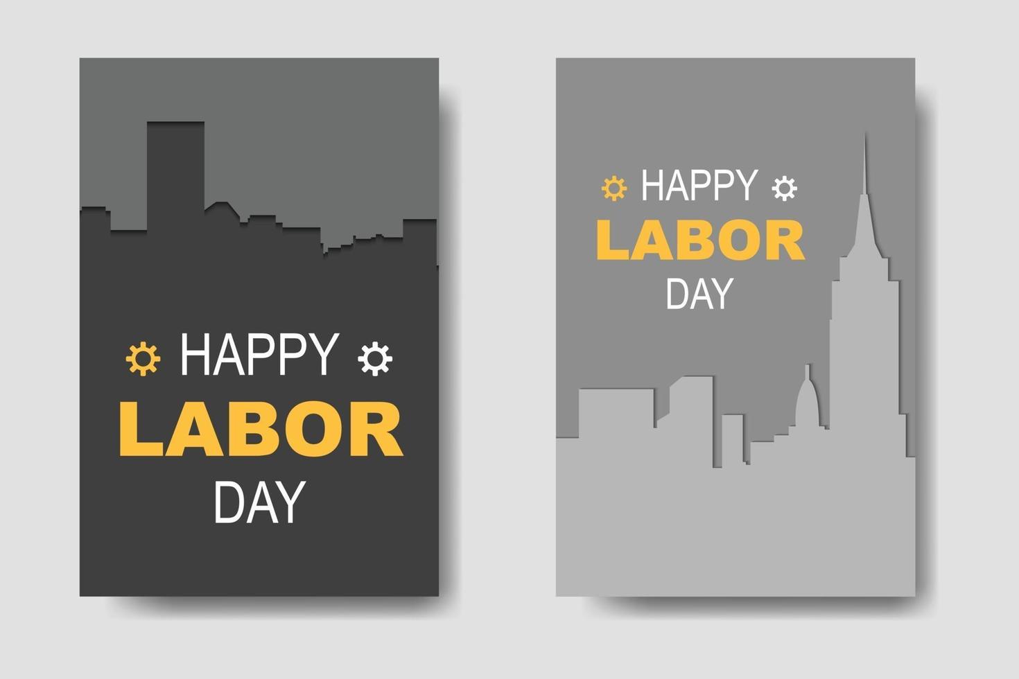 Happy Labor Day Phone Template vector