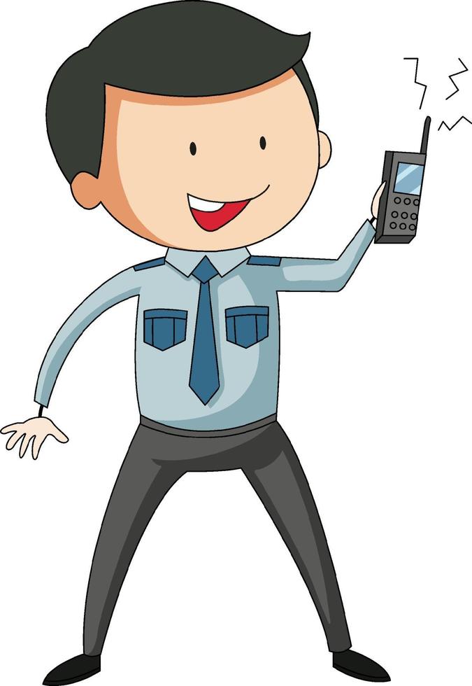 Police man cartoon character cartoon character vector