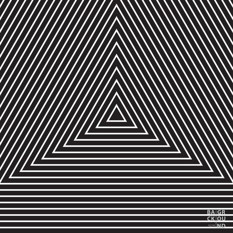 Triangle geometric pattern. Abstract line texture. Vector Pyramid