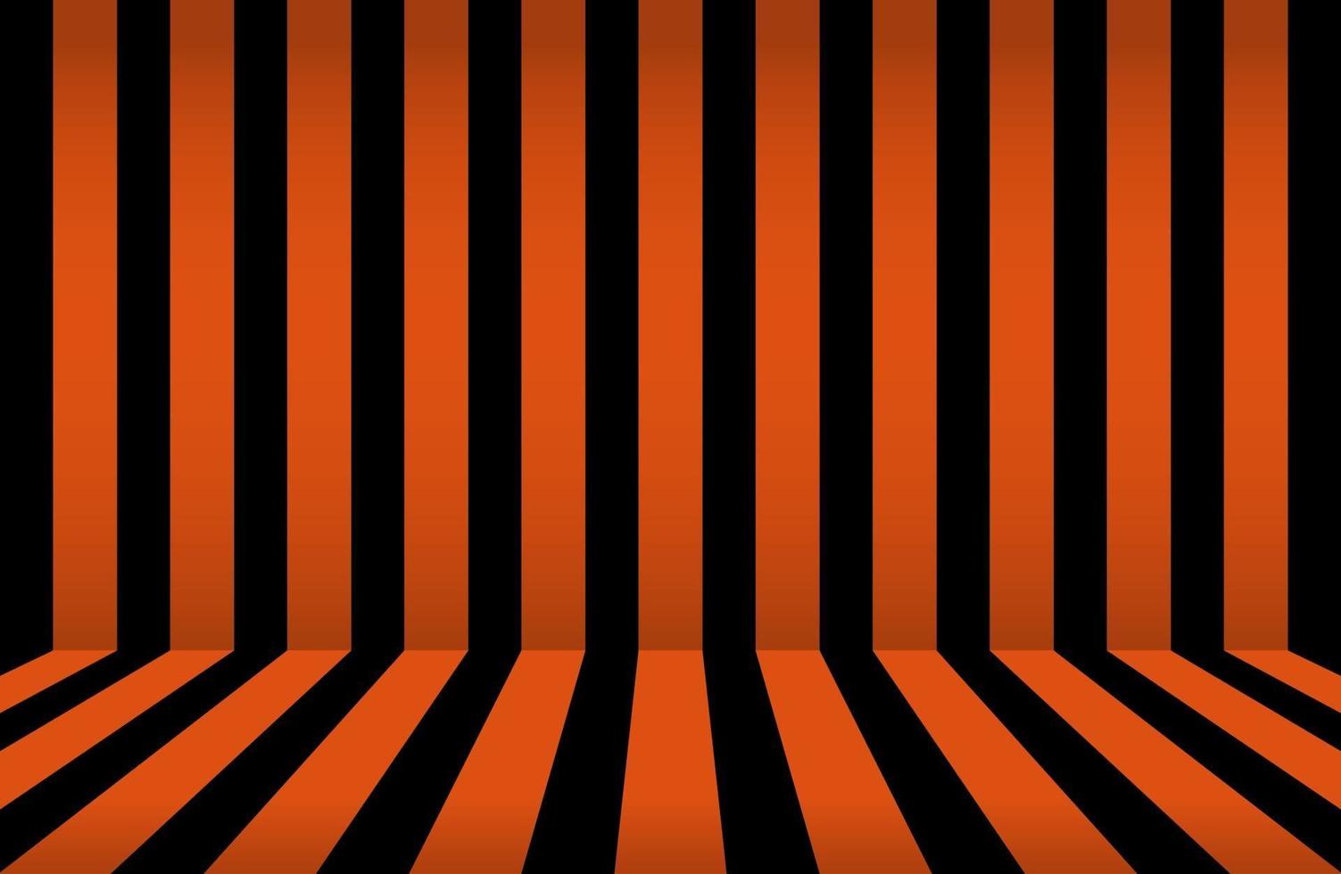 Abstract stripe background. Halloween wall design. Studio room vector