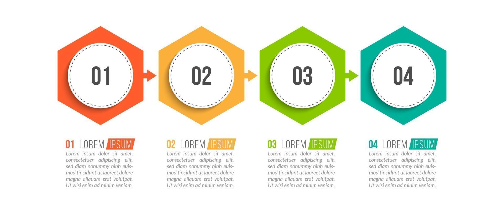 Business Concept with 4 Options or Steps vector