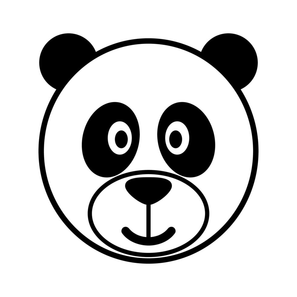 Simple cartoon of a cute panda 3023543 Vector Art at Vecteezy