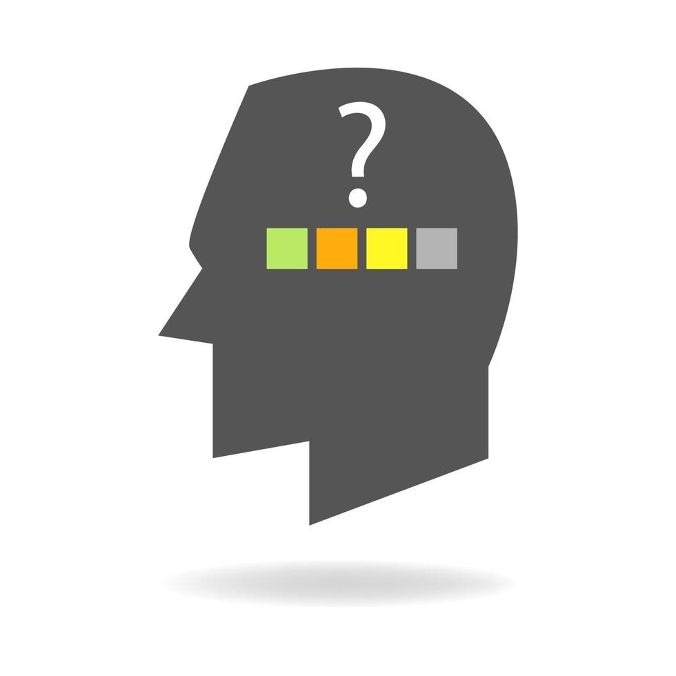 Mind Icon Of Choices And Decision Making vector