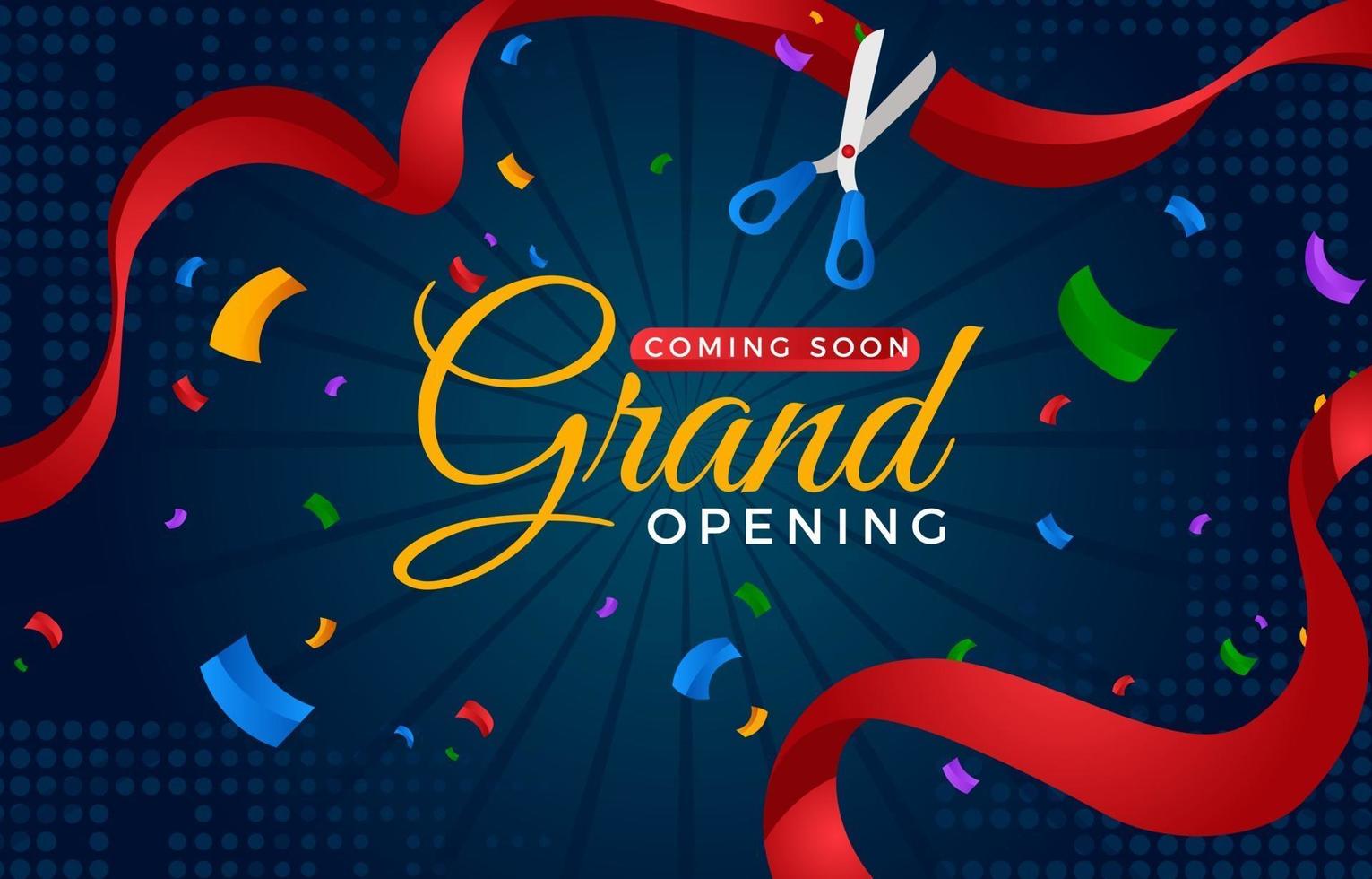 Grand Reopening Background vector