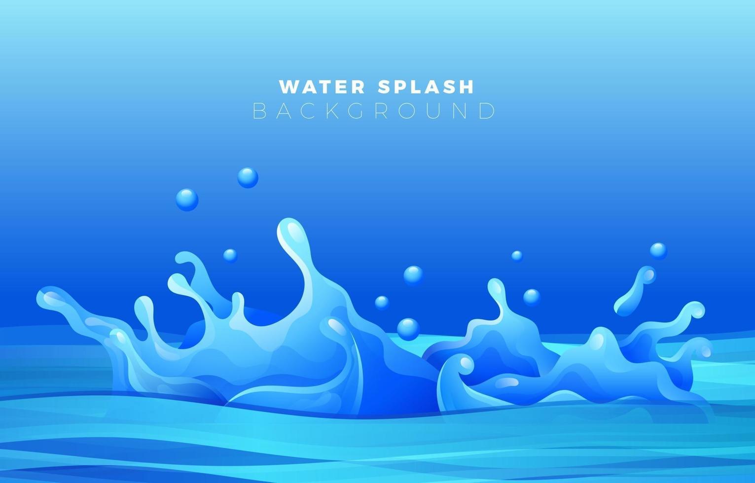 Water Splash background vector