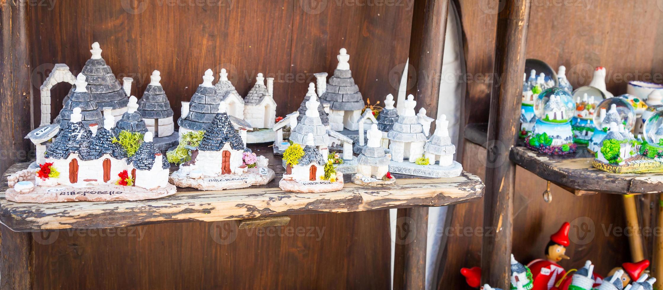 ALBEROBELLO, ITALY - Trulli di Alberobello souvenirs for tourists photo