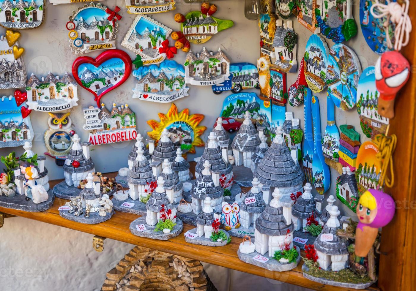 ALBEROBELLO, ITALY - Trulli di Alberobello souvenirs for tourists photo