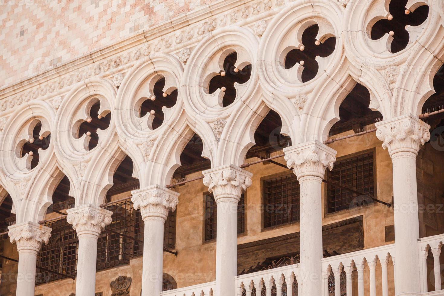 Venice, Italy - Columns perspective photo