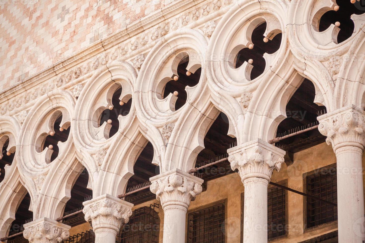 Venice, Italy - Columns perspective photo