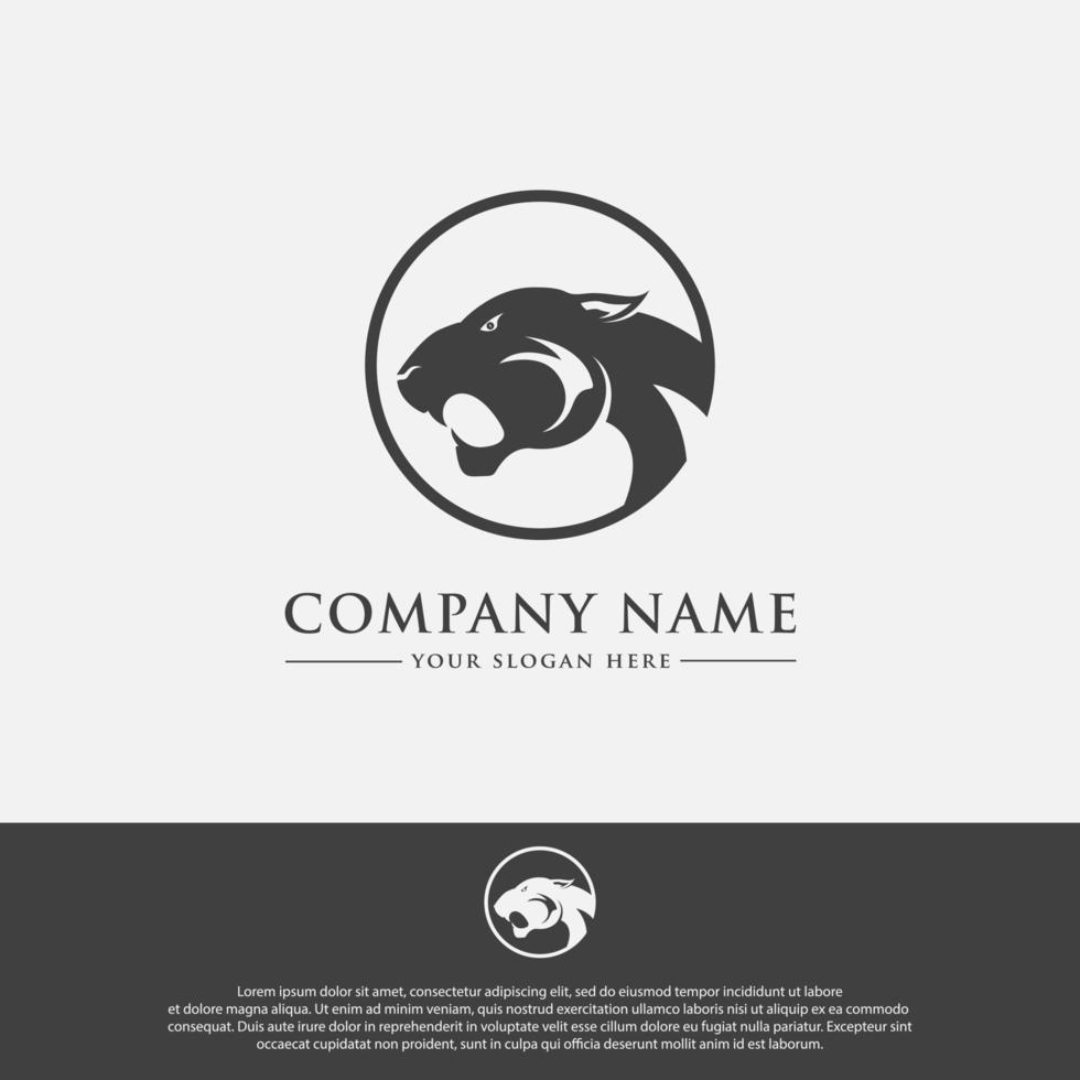 tiger head logo vector