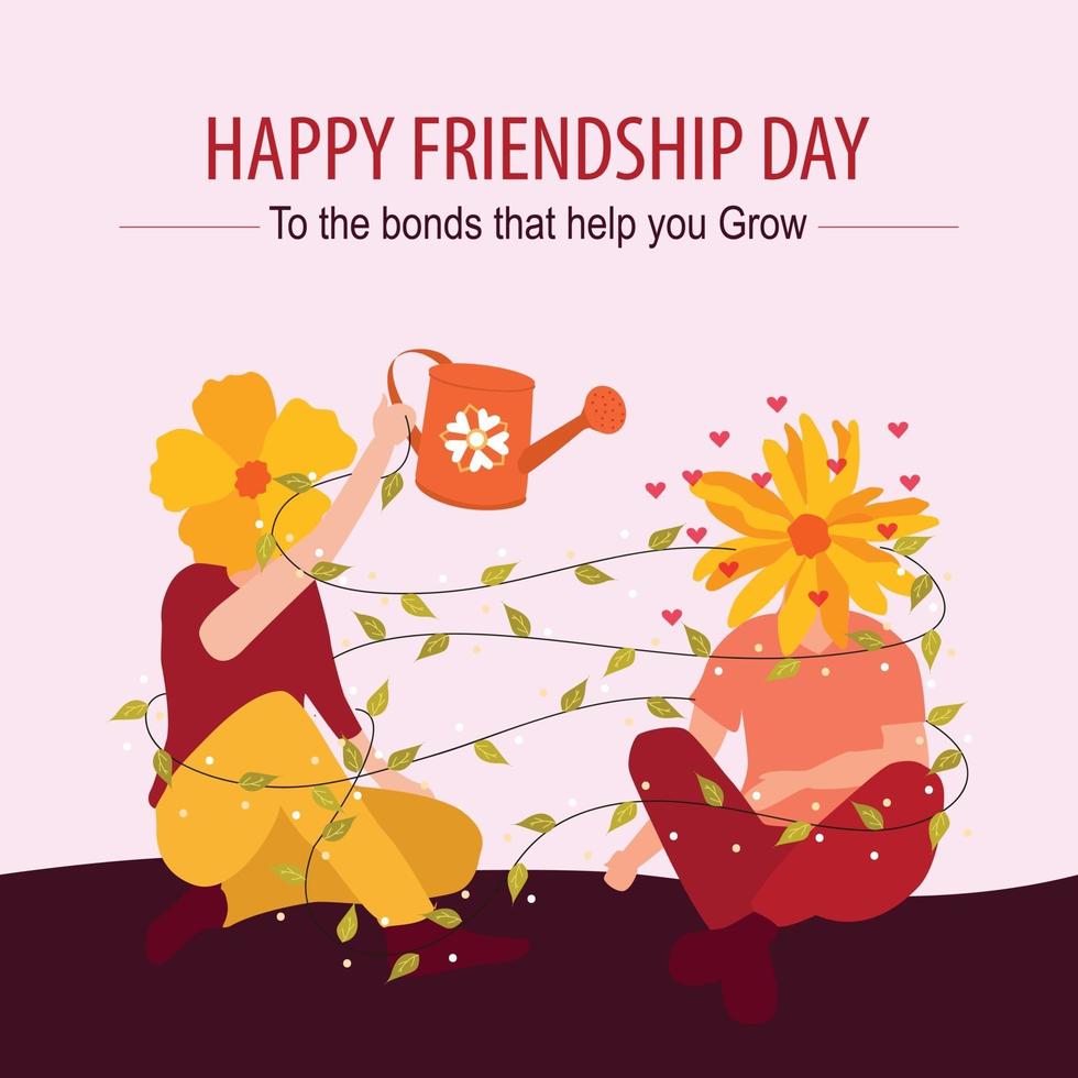 Poster of International Friendship Day vector