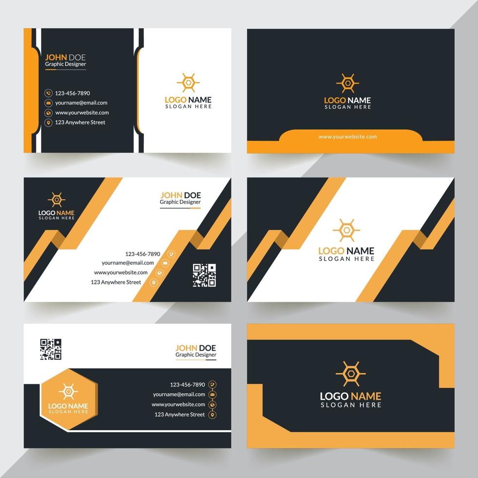 Creative And Corporate And Minimal Business Card Design Template vector