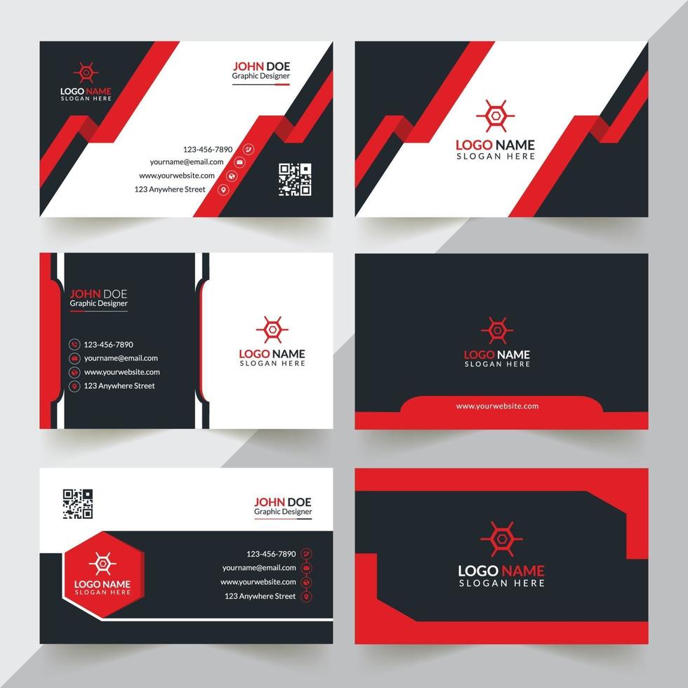 Business Card Design Template vector