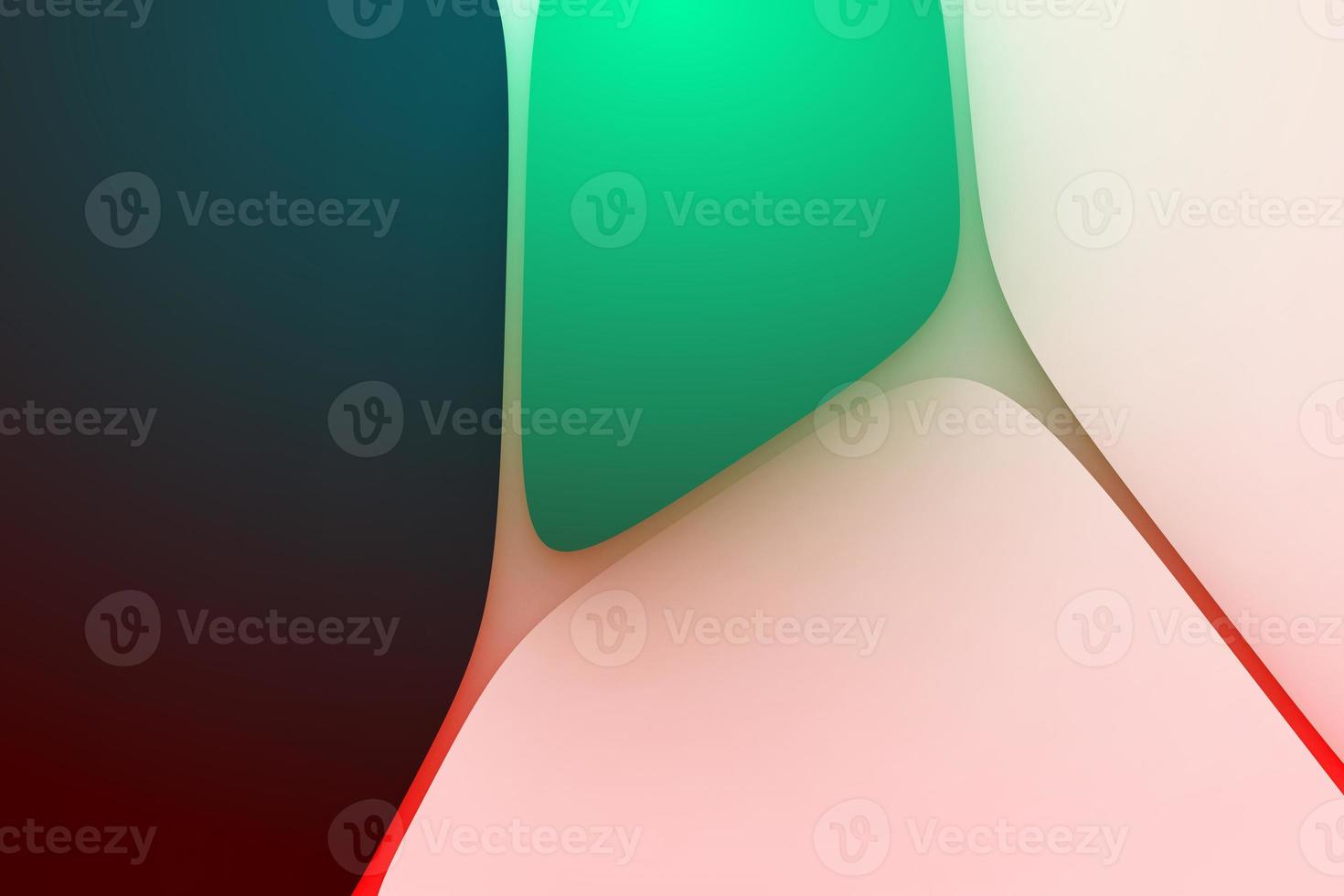 Colorful white green abstract polygon background photo