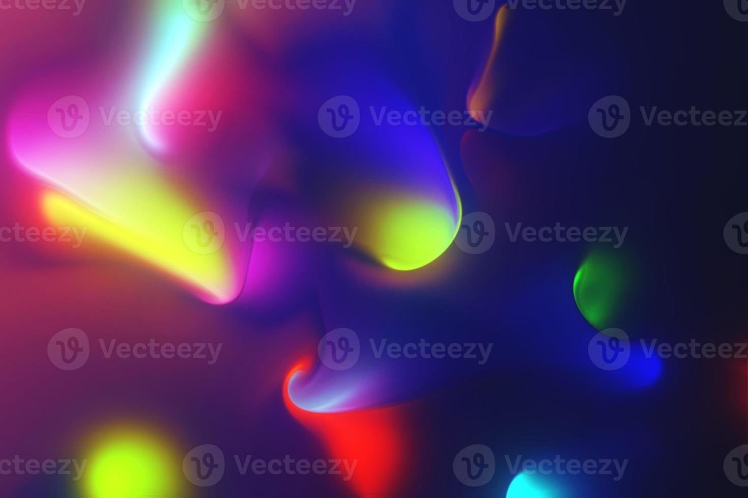 3d iridescent liquid wet ink presentation background photo