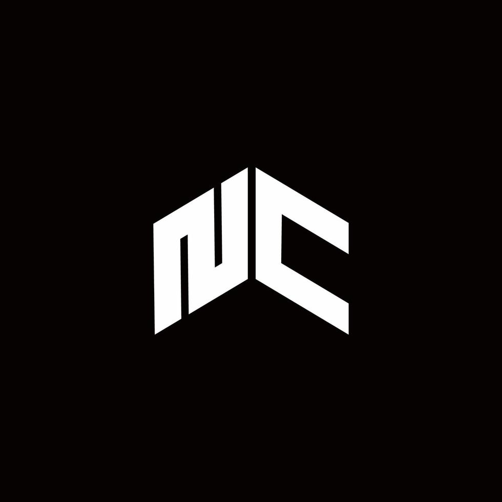 NC Logo monogram modern design template vector