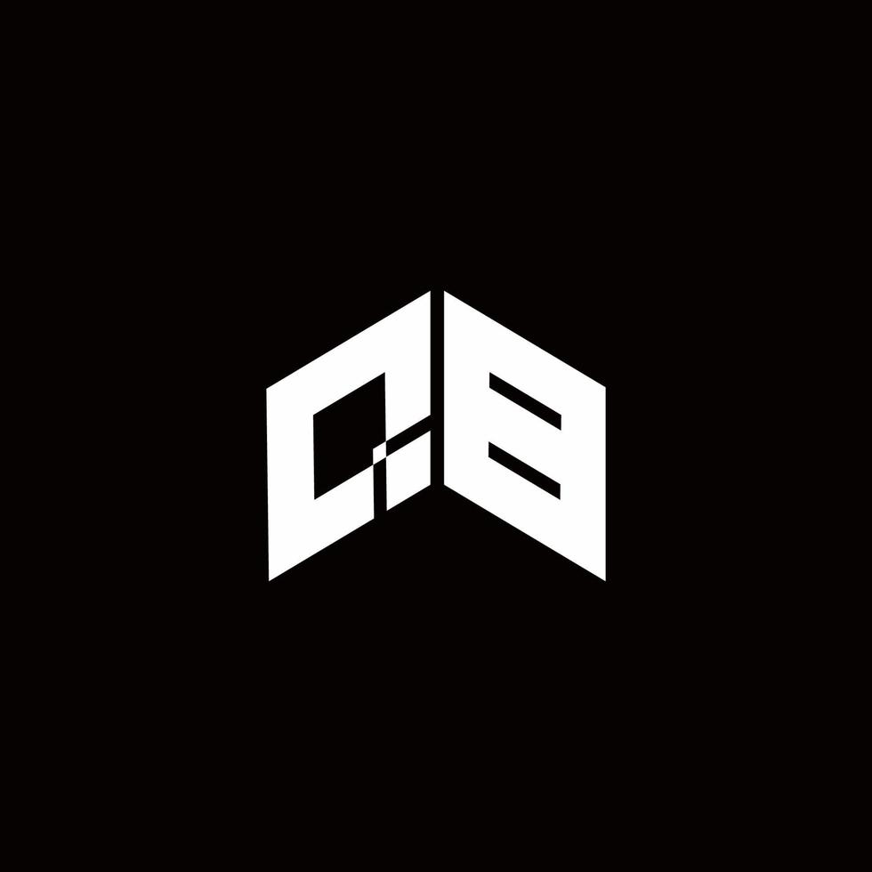 qb logo monograma plantilla de diseño moderno vector