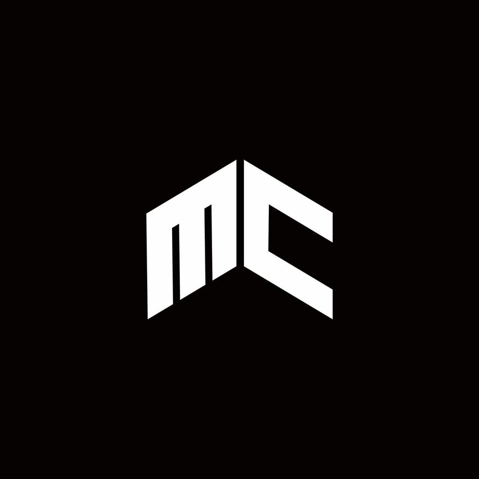 MC Logo monogram modern design template vector