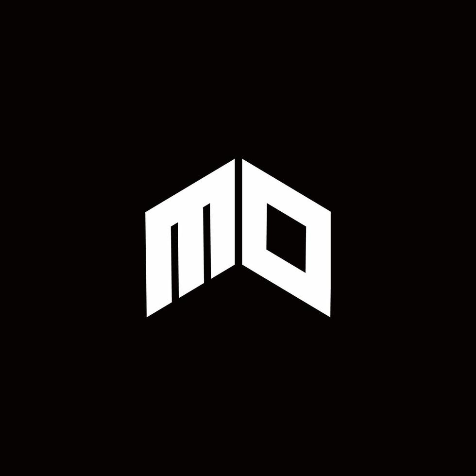 MO Logo monogram modern design template vector