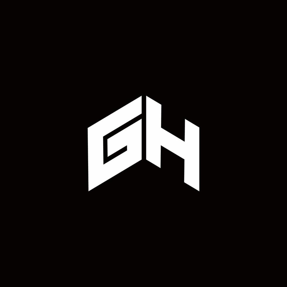 GH Logo monogram modern design template vector