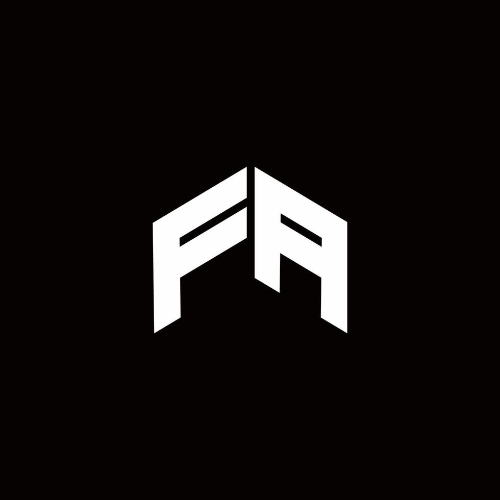FA Logo monogram modern design template vector