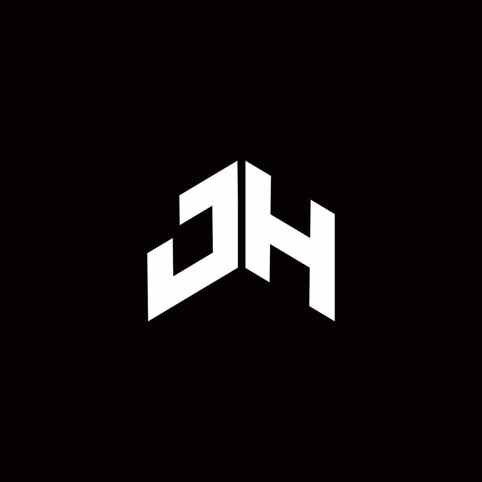 JH Logo monogram modern design template vector