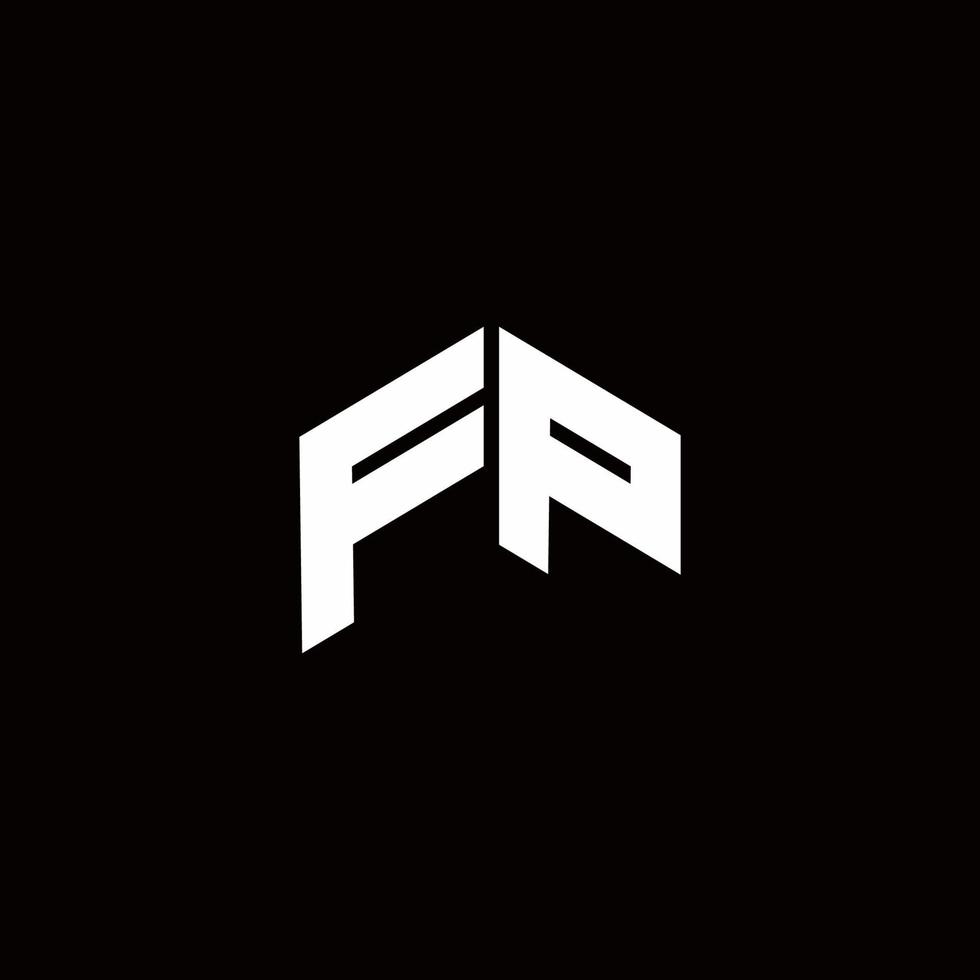 FP Logo monogram modern design template vector