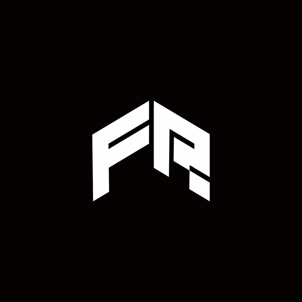 FR Logo monogram modern design template vector
