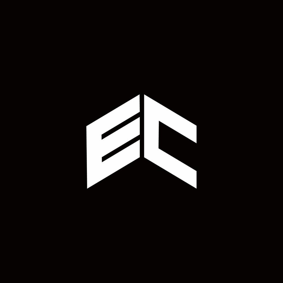 EC Logo monogram modern design template vector