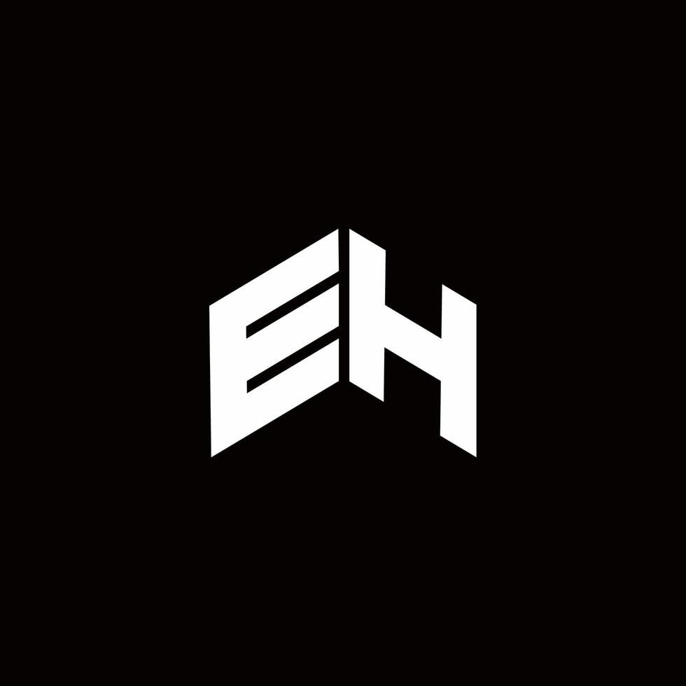 EH Logo monogram modern design template vector