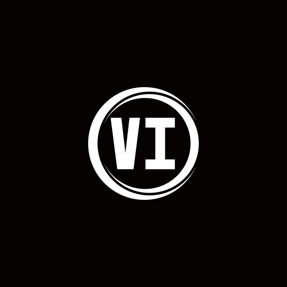Logo monogram design template vector