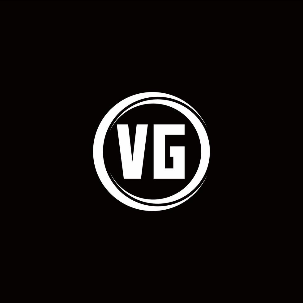 Logo monogram design template vector