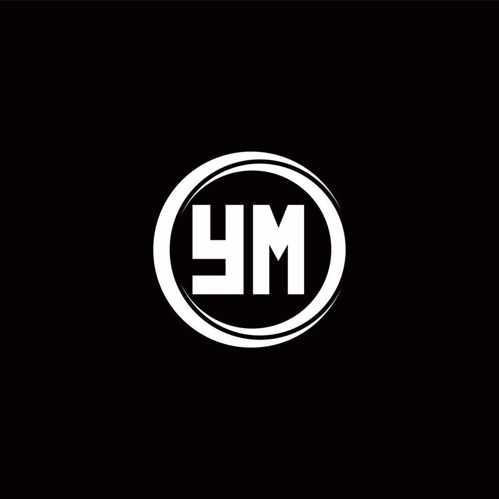 Logo monogram design template vector