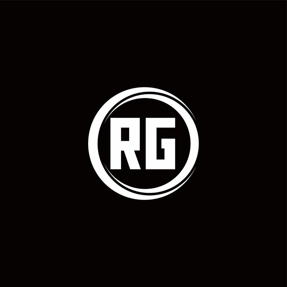 Logo monogram design template vector