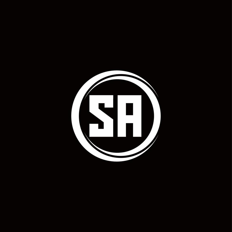 Logo monogram design template vector