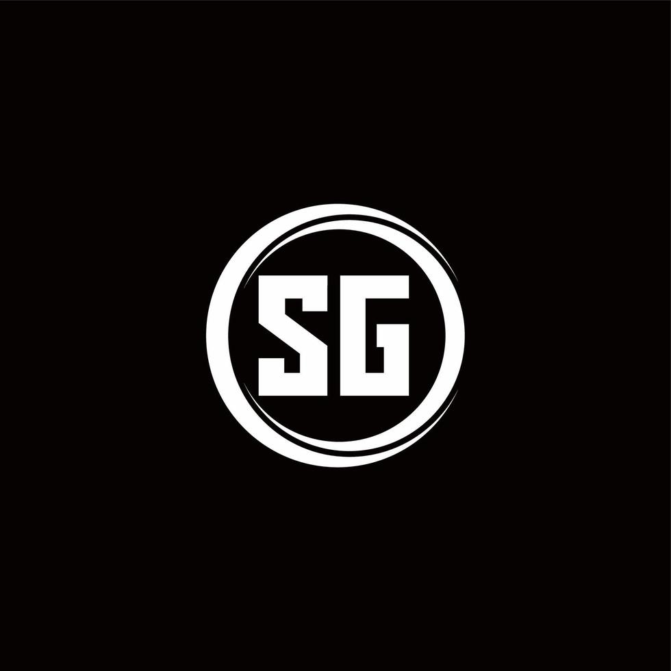 Logo monogram design template vector