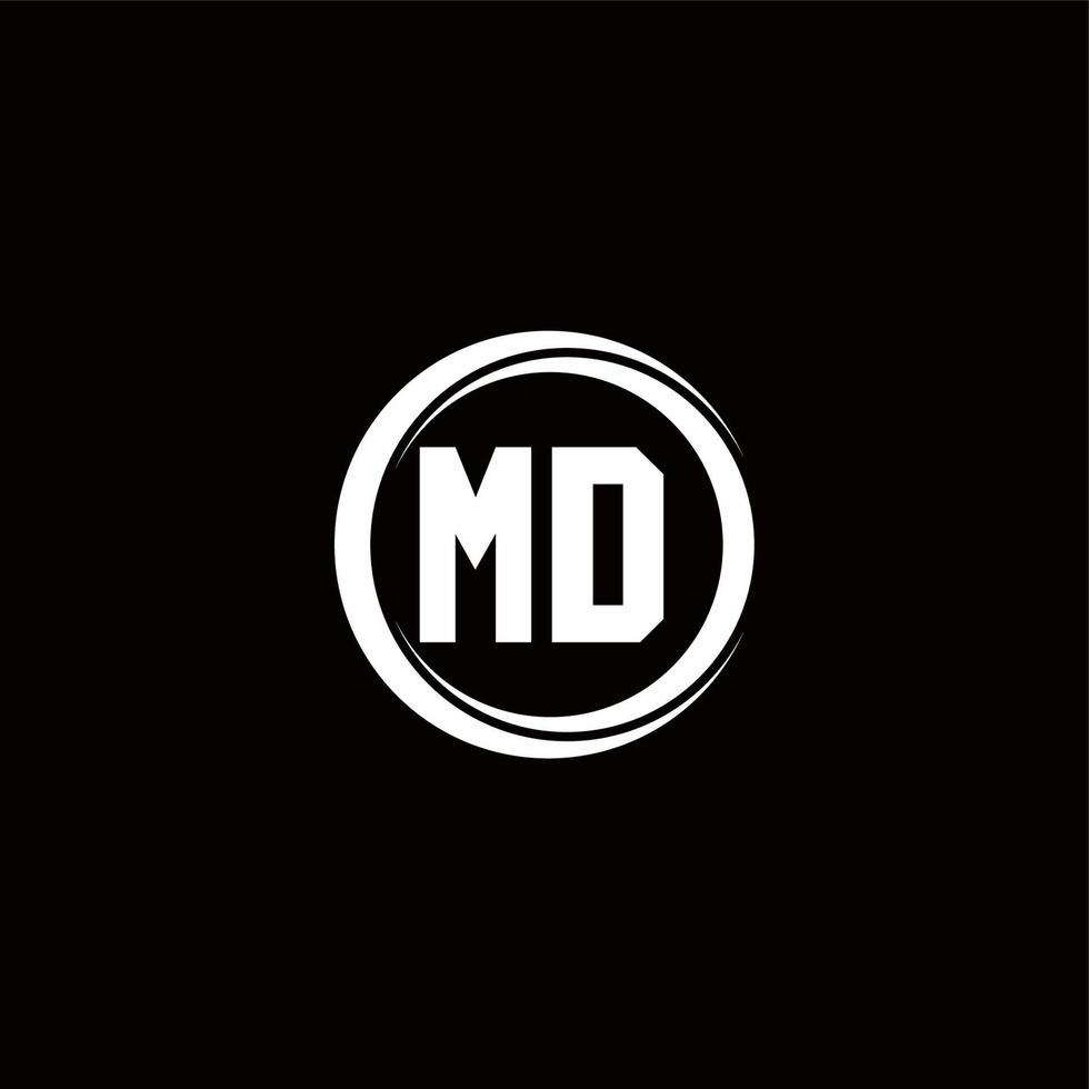 Logo monogram design template vector